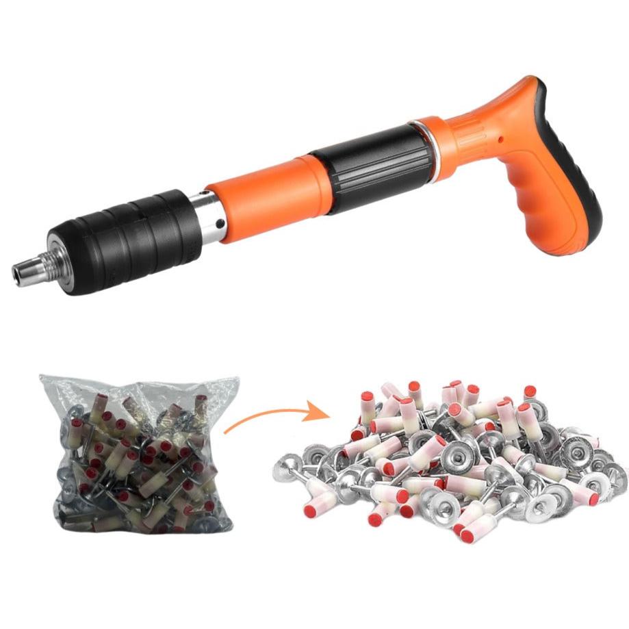 NAIL SHOOTER - KIT REMACHADORA MANUAL👷‍♂️ - INCLUYE 110 CLAVOS🎁