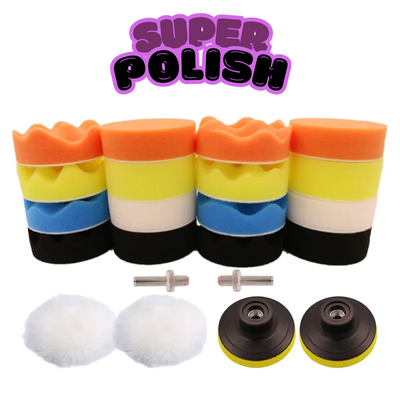 SUPER POLISH ® - Kit para Taladro Discos Para Polichar 🫧✨ - 11 Piezas