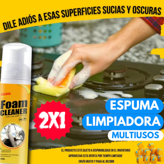 FOAM CLEANER® - ESPUMA LIMPIADORA - PAGUE 1 Y LLEVE 2