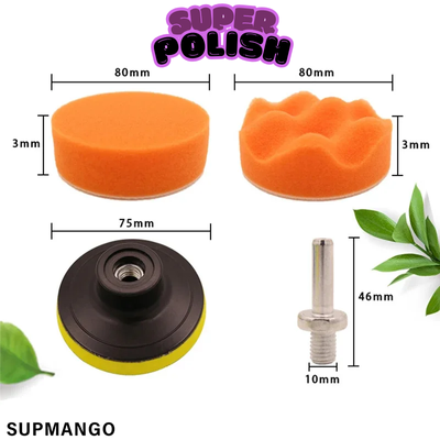 SUPER POLISH ® - Kit para Taladro Discos Para Polichar 🫧✨ - 11 Piezas