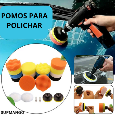 SUPER POLISH ® - Kit para Taladro Discos Para Polichar 🫧✨ - 11 Piezas