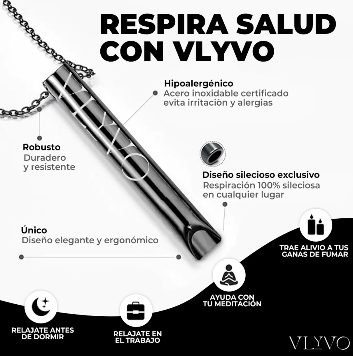 | Vlyvo | Collar Terapéutico para Dejar de Fumar