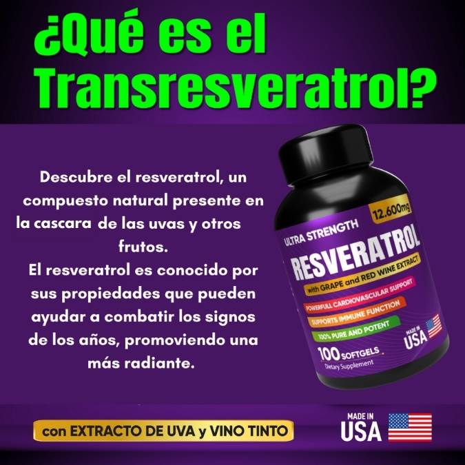 Resveratrol  🍇 - 100 Capsulas