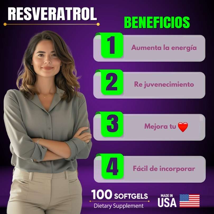 Resveratrol  🍇 - 100 Capsulas